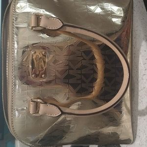 Michael Kors Gold Metallic Purse